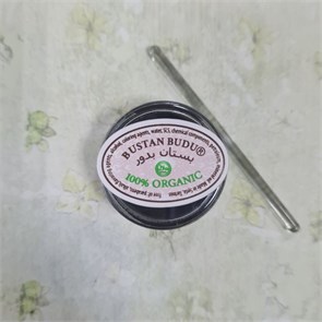 Кохль порошковый со стеклянной палочкой чёрный Индийский Khojati 3209