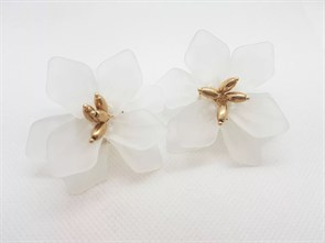 Серьги-гвоздики Цветы Сакуры