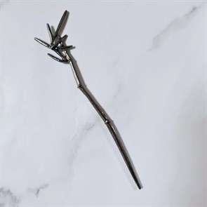 Шпилька Бамбук для волос (для пучка) металлическая, цвет темный №3