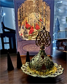 7818 Ароматическая бахурница для конусов и 3 конуса в комплекте 7818