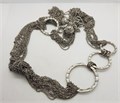 Колье (пояс) из металлических цепочек, винтаж 3914