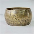 Браслет чеканный арабский винтажный широкий (латунь) 3218