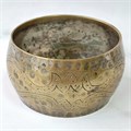 Браслет чеканный арабский винтажный широкий (латунь) 3218