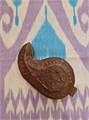 Икат шелковый с хлопком с муаровым блеском № 3, 3 метра 378