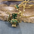 Подвеска на цепочке Чайник (эмаль) 7597