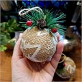 Ёлочные шары из натуральных материалов, 3 шт 7751