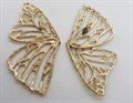 Серьги-гигант Крылья Бабочки, металл 3950