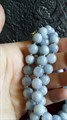 Бусы из натурального аквамарина 132 см 3229