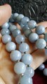 Бусы из натурального аквамарина 132 см 3229