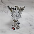 Бахурница электрическая Тюльпаны в серебре, 17 см 7826